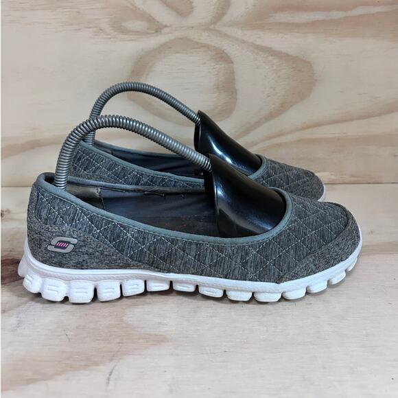 Skechers - Memory Foam Slip-On - Sneakers - Gray - Women's - 7.5 - Picture 1 of 9